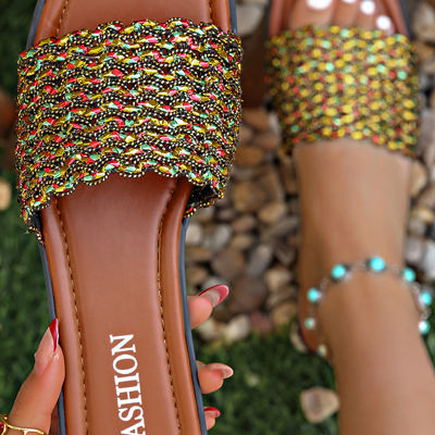 Alyssa Pu Leather Slippers