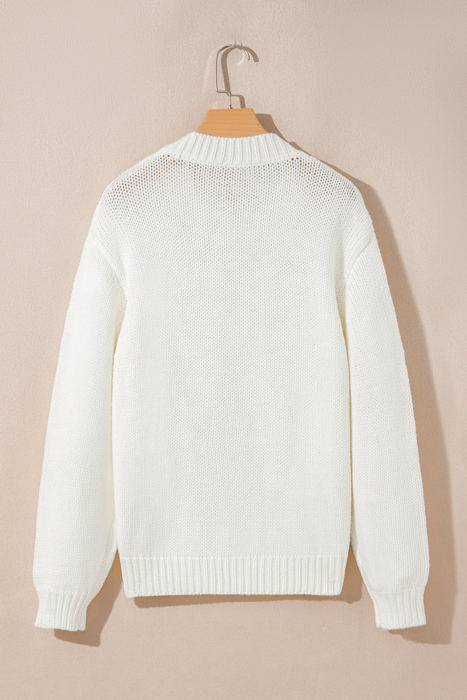 Amanda Embroidered Bow Boots Sweater