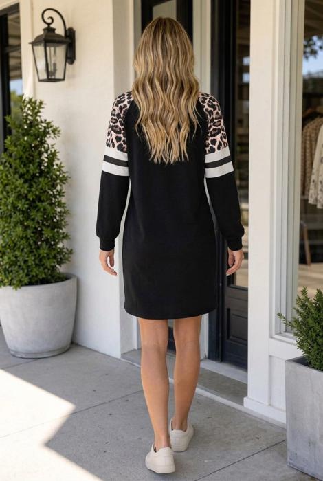 Amandah Sleeve Sweatshirt Dress