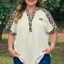  Amari Contrast Patchwork Polo PLUS Tee