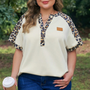  Amari Contrast Patchwork Polo PLUS Tee