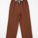  Amaris Elastic Waist Solid Pants