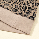  Amaya Textured Ribbed Trim Long Sleeve PLUS Top