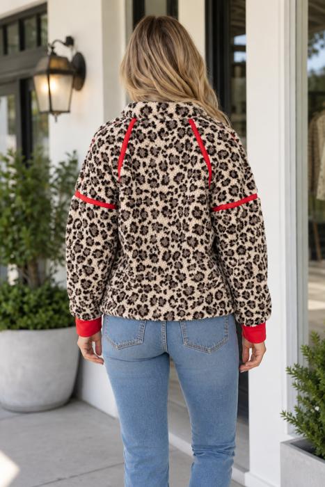 Amaya Zip Up Accents Sweatshirt