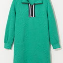  Amayah Zipper Shift Mini Dress