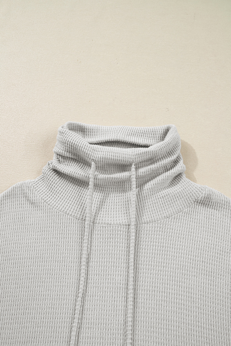 Amber Drawstring Cowl Oversize Top