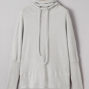 Light Grey XL Amber Drawstring Cowl Oversize Top