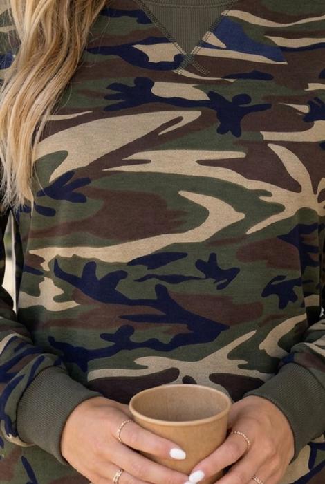 Amber Multicolour Print Baggy Pullover