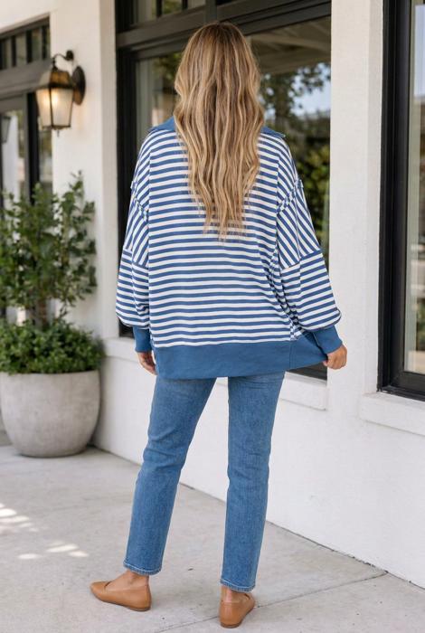 Amber Seam Hem Loose Pullover