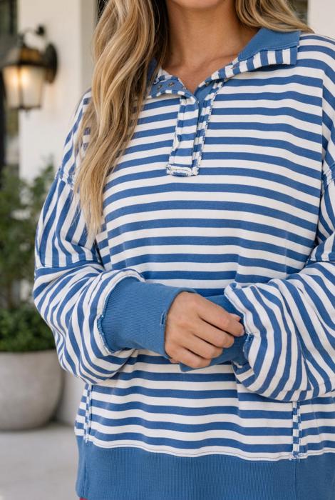 Amber Seam Hem Loose Pullover