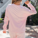  Amber Stripe Drop Shoulder Set