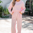  Amber Stripe Drop Shoulder Set