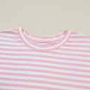  Amber Stripe Drop Shoulder Set