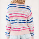  Amelia Patterned Drop Shoulder Sweater
