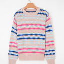  Amelia Patterned Drop Shoulder Sweater