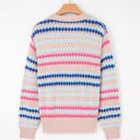  Amelia Patterned Drop Shoulder Sweater