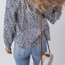  Amelie Notched Puff Sleeve Blouse