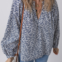  Amelie Notched Puff Sleeve Blouse