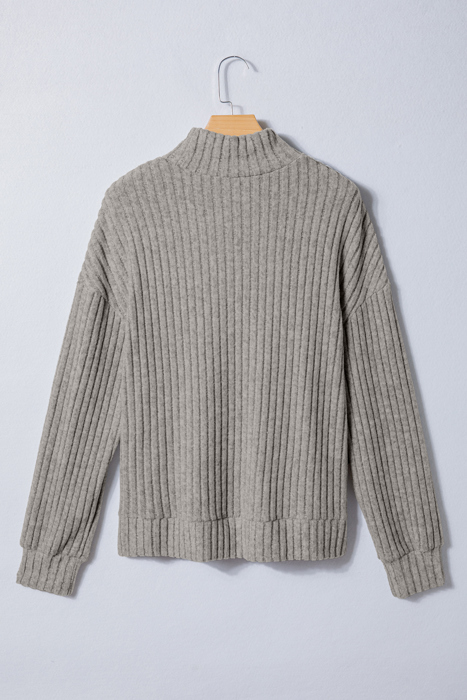 Amira High Knitted Pullover Top