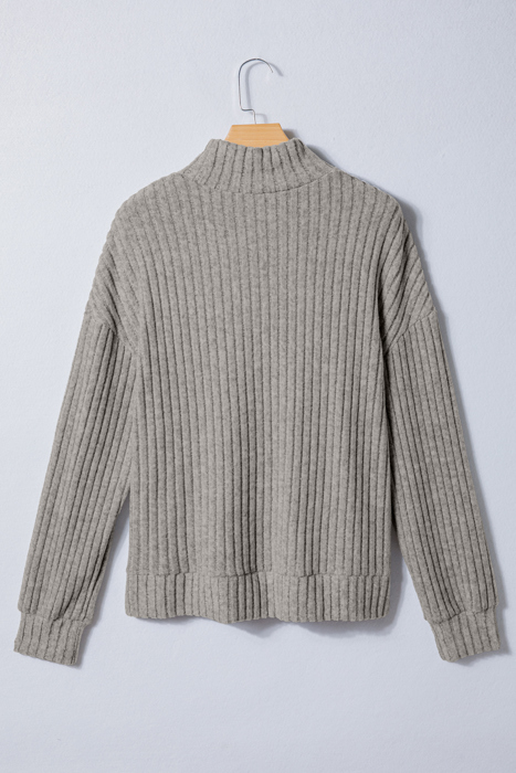 Amira High Knitted Pullover Top