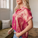  Amoura Metallic Sheen Buttoned Top