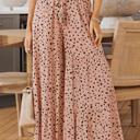 Brown Small Analia Leg Dalmatian Palazzo Pants