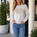 Light Grey Small Anastacia Pumpkin Season Oversized Pullover