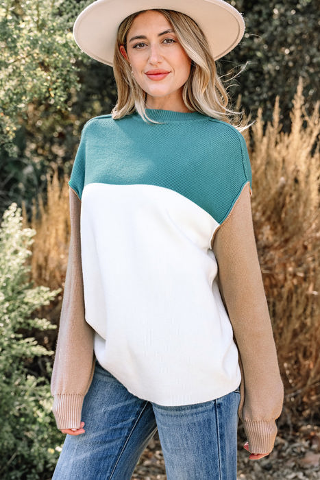 Anava Ribbed Knit Baggy Sweater