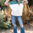  Anava Ribbed Knit Baggy Sweater