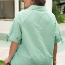  Anaya Collar Short Sleeve PLUS Blouse