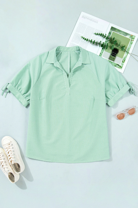 Anaya Collar Short Sleeve PLUS Blouse