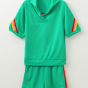  Anaya Collared Short Sleeve Top