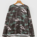 Green XL Anaya Textured Drop Shoulder Long Sleeve Top
