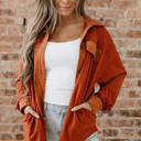 Gold Flame Small Andrea Drop Shoulder Casual Shacket
