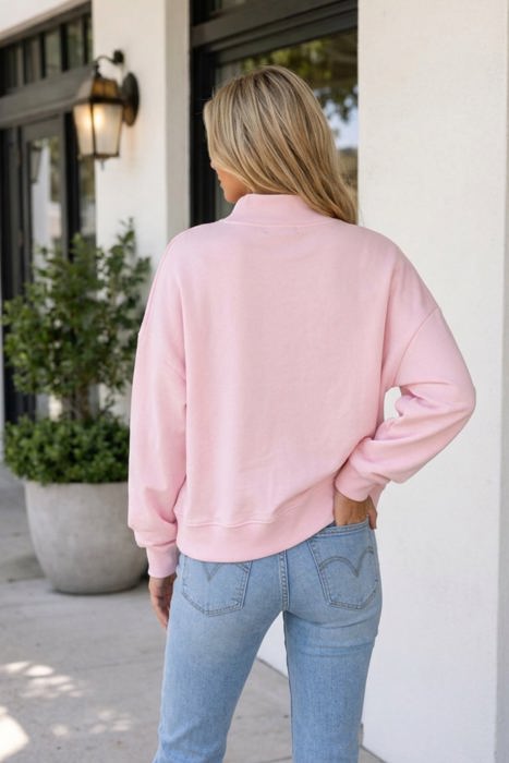 Andrea Shift Pullover Sweatshirt Long Sleeve Top