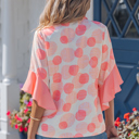  Angelica Short Sleeve Babydoll Shirt