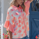  Angelica Short Sleeve Babydoll Shirt