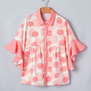  Angelica Short Sleeve Babydoll Shirt