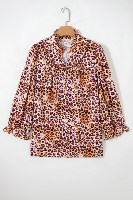 Angelina Frilled Stand PLUS Blouse
