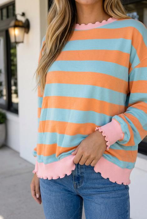 Angelina Sleeve Shift Top Long Sleeve Top