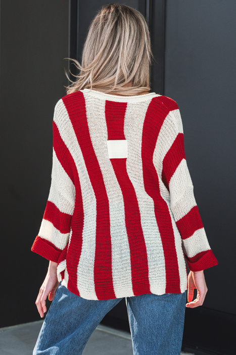 Anika Colorblock Bracelet Sleeve Sweater