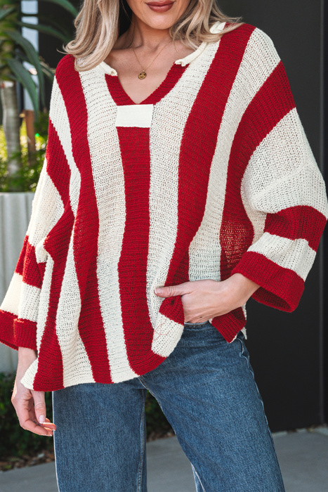 Anika Colorblock Bracelet Sleeve Sweater
