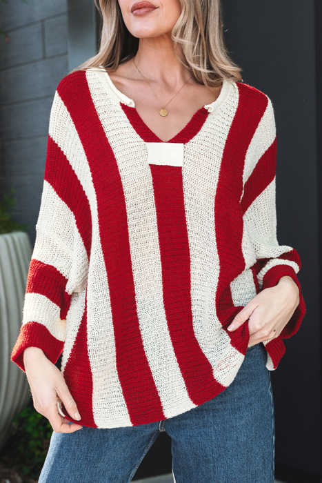Anika Colorblock Bracelet Sleeve Sweater