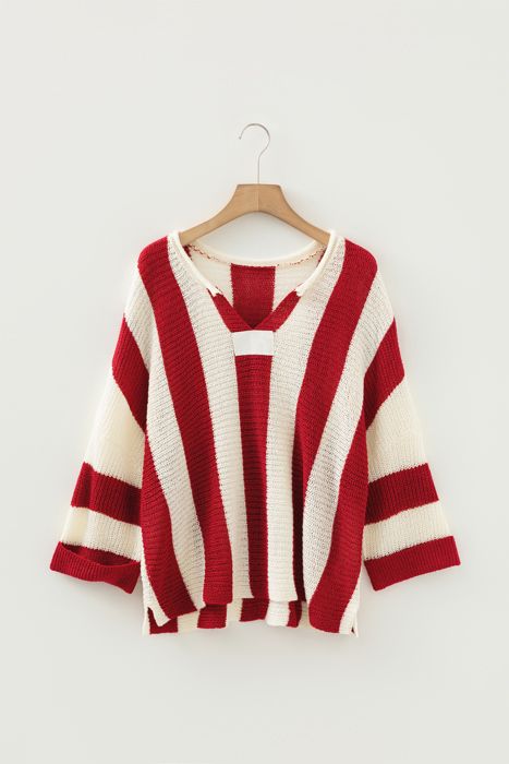 Anika Colorblock Bracelet Sleeve Sweater