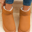 Chestnut Size 8.5 Anna Fur Lined Suede Ankle Snow Boots