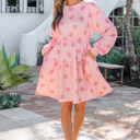  Anna Sleeve Flared Mini Dress
