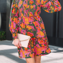  Anna Smocked Ruffled Mini Dress