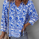  Anne 4 Sleeve Tied Blouse