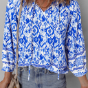  Anne 4 Sleeve Tied Blouse