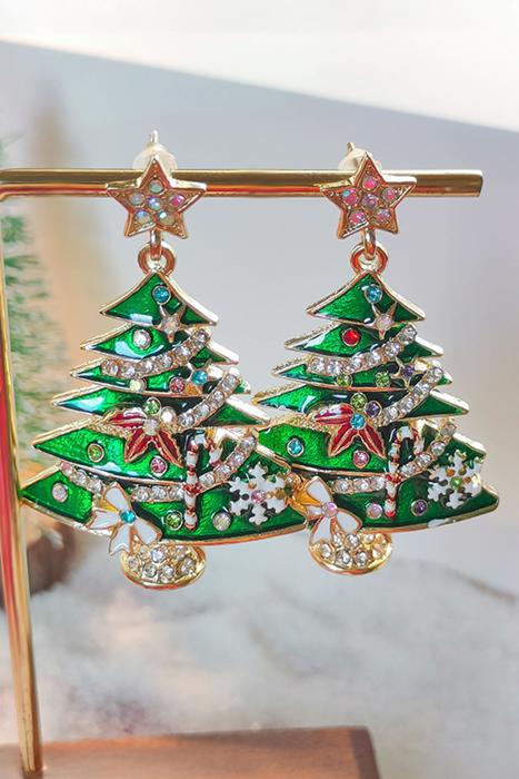 Anne Star Christmas Tree Earrings